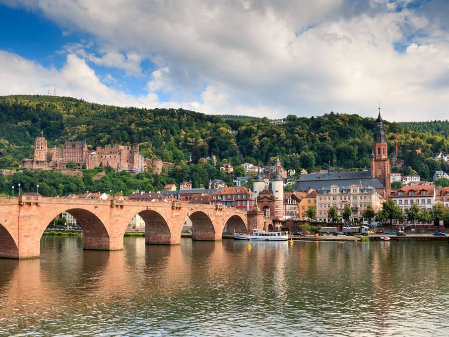 Neckar River in Heidelberg, Germany